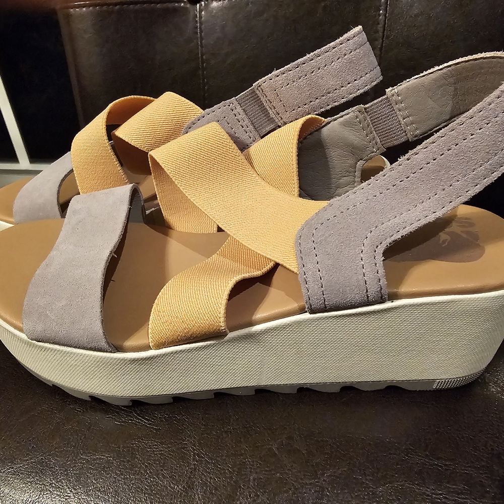 Sorel Cameron Sling Back Wedge sandals -Size 8 EUC - Picture 3 of 7